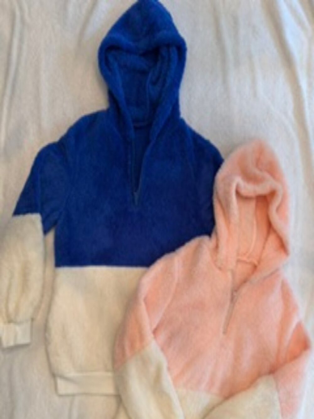 NWOT Girls Cozy Fleece Hoodie 2-Pack Bundle - Size 7/8 (130)